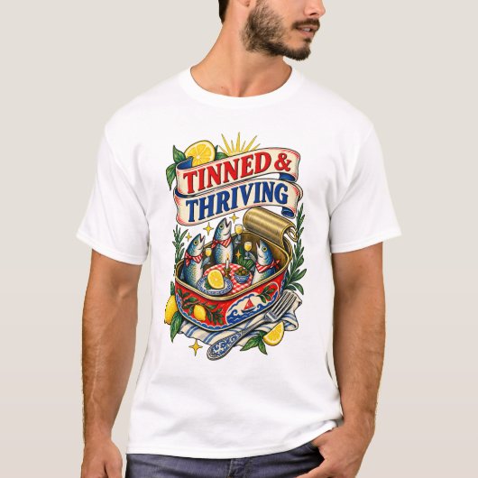 Ingeblikt en Florerend Overhemd T-shirt (Voorkant)