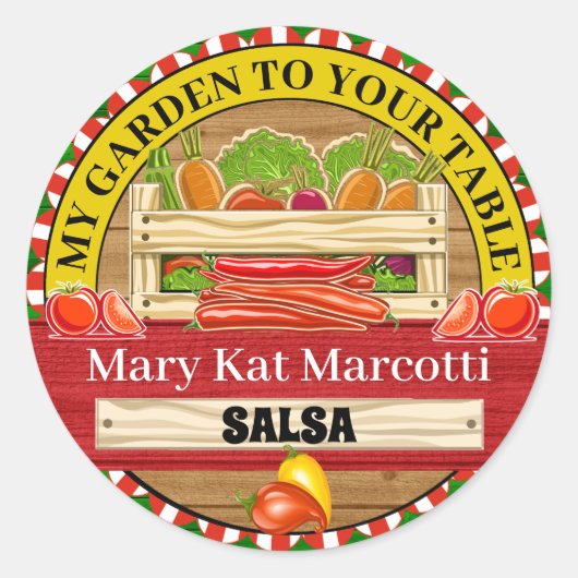 Ingeblikt Van De Tuin Boerderij Sticker (Voorkant)