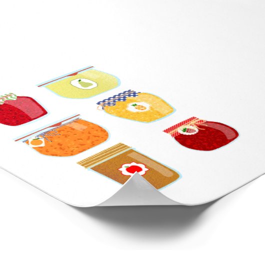 Ingeblikt voedsel - Gemengde jam Poster (Hoek)