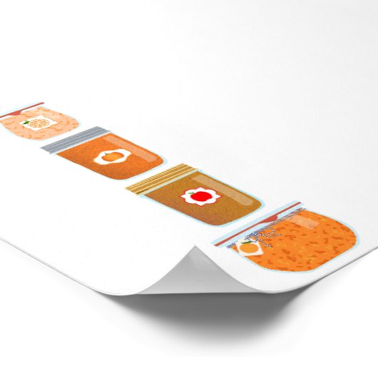 Ingeblikt voedsel - Gemengde jam Poster (Hoek)