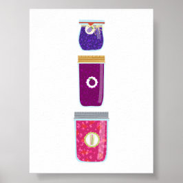 Ingeblikt voedsel - Gemengde jam Poster