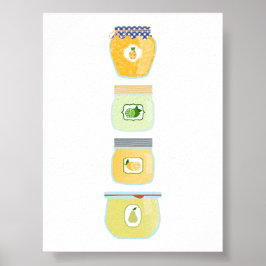 Ingeblikt voedsel - Gemengde jam Poster