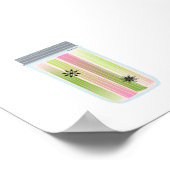 Ingeblikt voedsel - geplukte rabarber poster (Hoek)