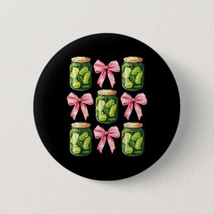 Ingeblikte augurk Coquette Bows Schattige Jar Girl Ronde Button 5,7 Cm