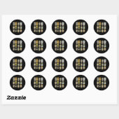 Ingeblikte augurk ronde sticker (Vel)