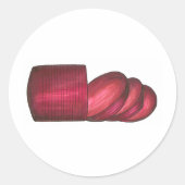 Ingeblikte Cranberrysaus Kerstmis Thanksgiving Ronde Sticker (Voorkant)