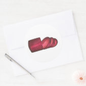 Ingeblikte Cranberrysaus Kerstmis Thanksgiving Ronde Sticker (Envelop)