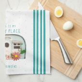 Ingeblikte keukenhanddoek voor camperen Tea Kitche (Quarter Fold)