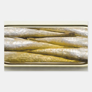 Ingeblikte Sardines Rechthoekige Sticker
