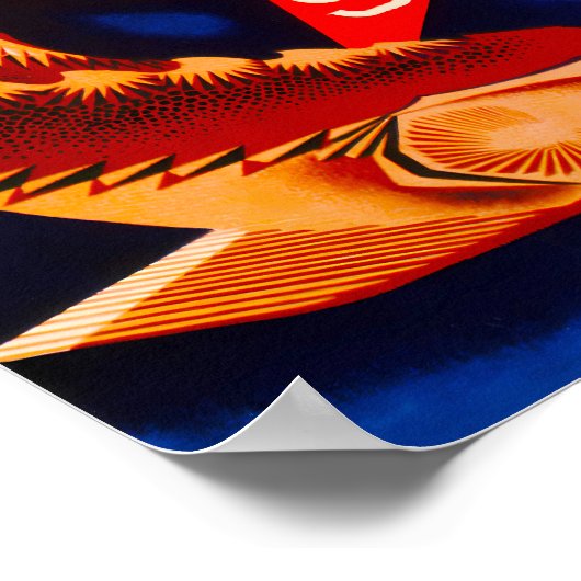 "Ingeblikte Sturgeon Socra"  Sovjet-Poster Poster (Hoek)