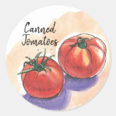 Ingeblikte Tomaten Bal Inblikken Label (Voorkant)