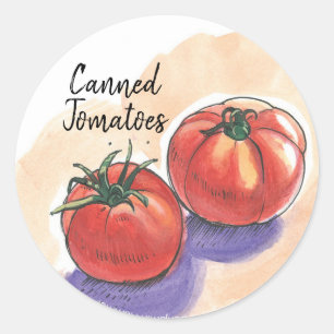 Ingeblikte Tomaten Bal Inblikken Label