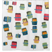 Ingeblikte vis douchegordijn (Voorkant)