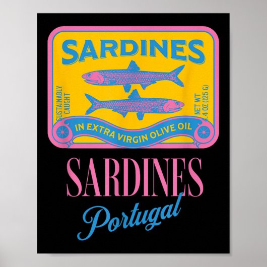 Ingeblikte Vis Ingeblikte Sardines Blikvis Portuga Poster (Voorkant)