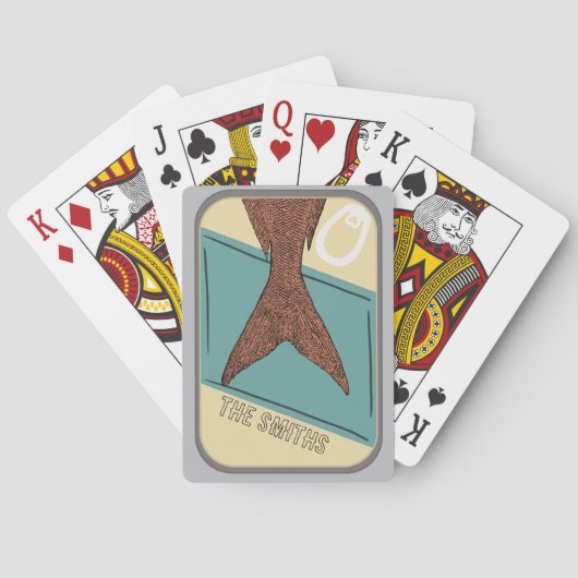 Ingeblikte vis pokerkaarten (Achterkant)