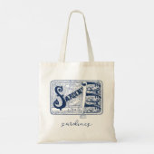 Ingeblikte vis Sardines visser esthetisch Tote Bag (Achterkant)