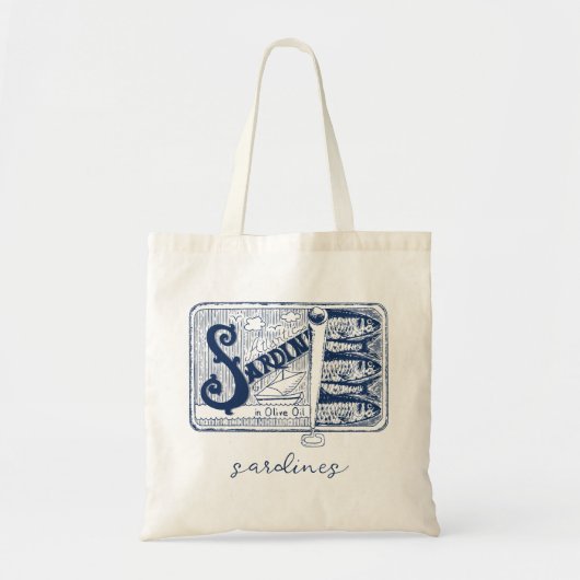 Ingeblikte vis Sardines visser esthetisch Tote Bag (Voorkant)