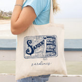 Ingeblikte vis Sardines visser esthetisch Tote Bag