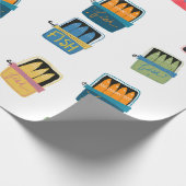 Ingeblikte viswikkelpapier cadeaupapier (Hoek)