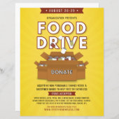 Ingeblikte voedingsdrive Homeless Fundraiser Flyer (Voorkant / Achterkant)
