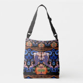 Ingeborduurd Chinees visontwerp Crossbody Tas (Voorkant)