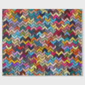 Ingeborduurd naadloos geometrisch patroon. Ornamen Cadeaupapier (Vlak)