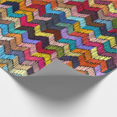 Ingeborduurd naadloos geometrisch patroon. Ornamen Cadeaupapier (Hoek)