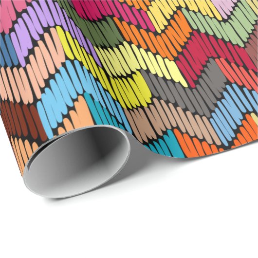 Ingeborduurd naadloos geometrisch patroon. Ornamen Cadeaupapier (Rol Hoek)