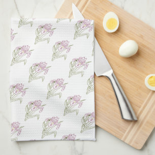 Ingeborduurde Iris Design MoJo Kitchen handdoek