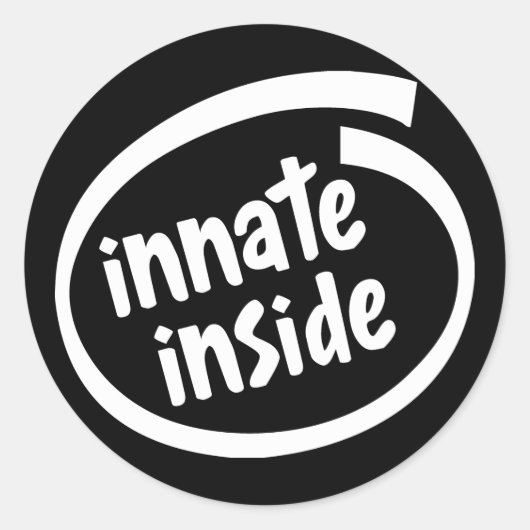 Ingeborene in chiropractische Stickers (Voorkant)