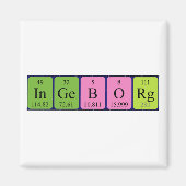 Ingeborg periodieke lijstnaam magnet (Voorkant)