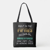 Ingebouwd in de jaren vijftig tote bag (Achterkant)