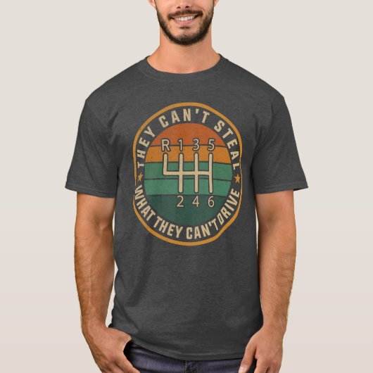 Ingebouwde heftbescherming Fun Shift-stang Handges T-shirt (Voorkant)