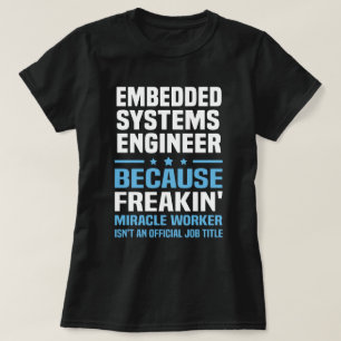 Ingebouwde systeemengineer t-shirt