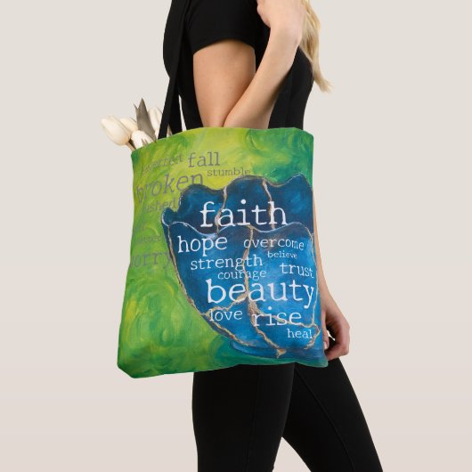 "Ingebroken in Beauty" Art Canvas tas (med) (Dichtbij)