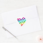 ingecheckt hart. v1. ronde sticker (Envelop)