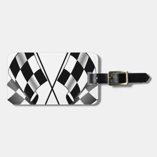 ingecheckte vlag bagagelabel (Voorkant horizontaal)