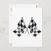 ingecheckte vlag briefkaart (Voorkant / Achterkant)