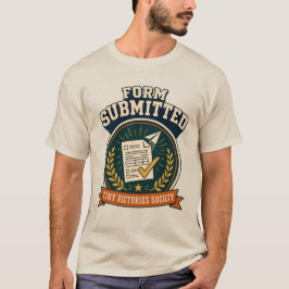 Ingediend Formulier Retro Administratieve Overwinn T-shirt