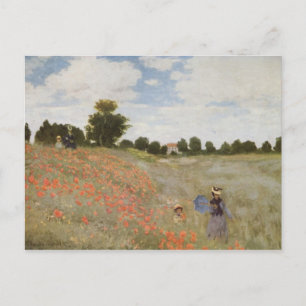 Ingediende de Papaver van Monet Briefkaart