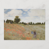 Ingediende de Papaver van Monet Briefkaart (Voorkant)