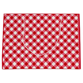 ingedrukte tartaanvaten klassieke rode witte textu groot cadeauzakje