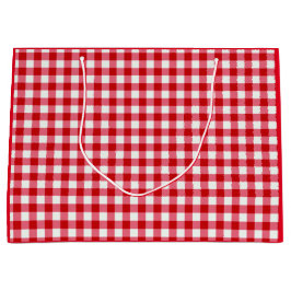 ingedrukte tartaanvaten klassieke rode witte textu groot cadeauzakje