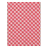 ingedrukte tartaanvaten klassieke rode witte textu tafelkleed (Voorkant)