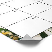 Ingedrukte Wildflower Baby shower Raad de vervalda Poster (Hoek)