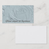 Ingegraveerd Roos Licht Blauwgroen Visitekaartje (Voorkant / Achterkant)