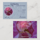 Ingegraveerd roos visitekaartje (Voorkant / Achterkant)