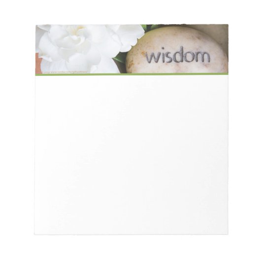 Ingegraveerd Steen "Wisdom" - KLEIN Notitieblok (Voorkant)
