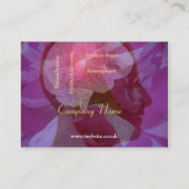 Ingegraveerd visitekaartje van het uiterlijk (Achterkant)