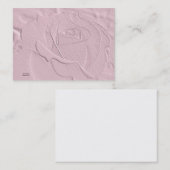 Ingegraveerd Zacht Roze Roze Visitekaartje (Voorkant / Achterkant)